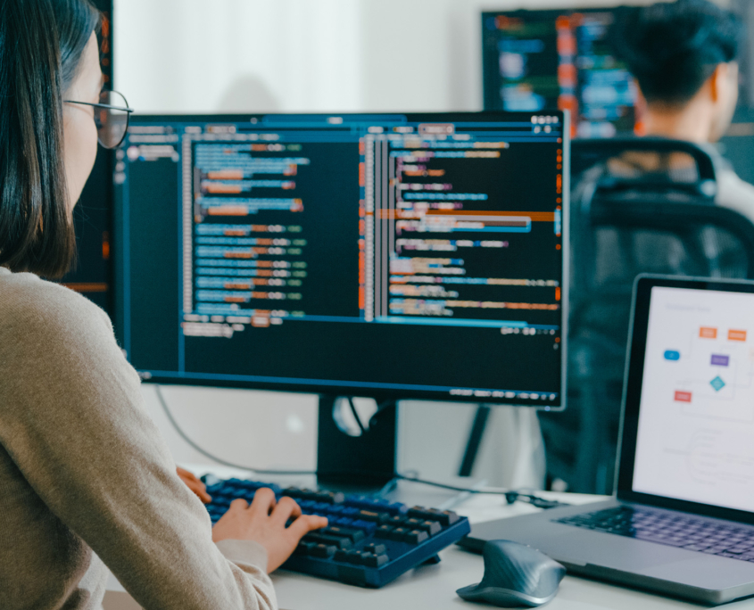 It Workers On Computer In Office 808944627